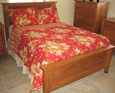 Shaker panel bed