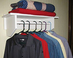 closet rod shelf for the bedroom
