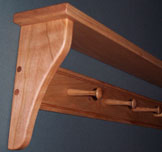 Cherry with short shelf supports