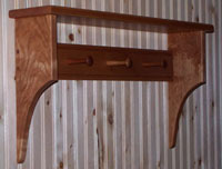 Cherry with long shelf supports