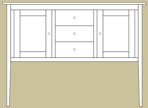 Shaker style Sideboard