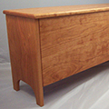 12" deep Shaker storage bench