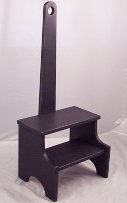 Black step stool